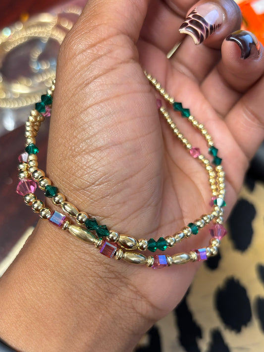 2Pc Fancy Swarovski with Clasps