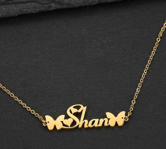Butterfly nameplate