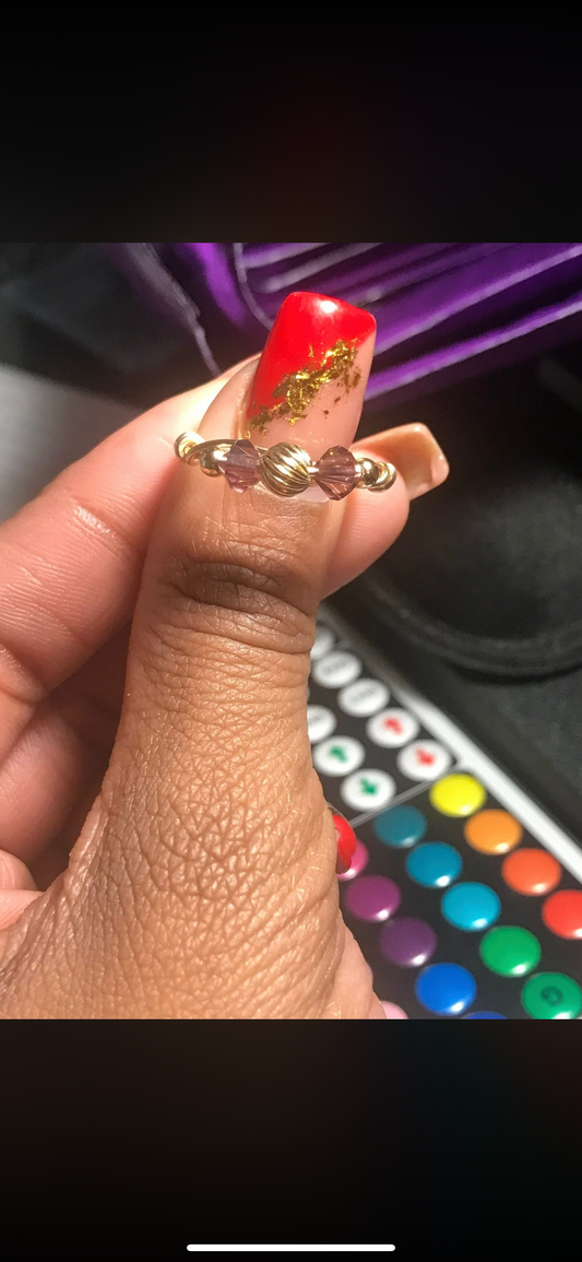 Twisted Birthstone Ring