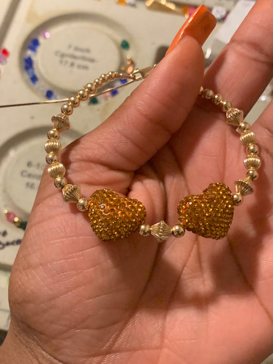 Birthstone Beaded Bangle