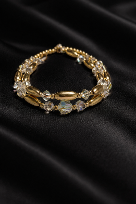 Crystal Anklet Duo