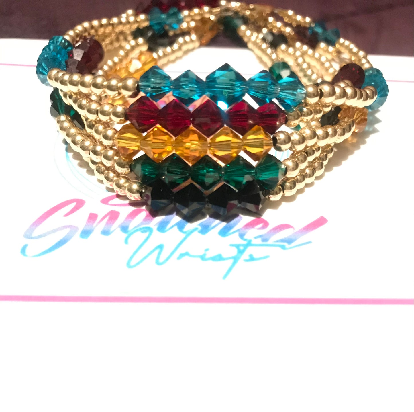 Freedom 5 Stack Crystal Bracelet Set